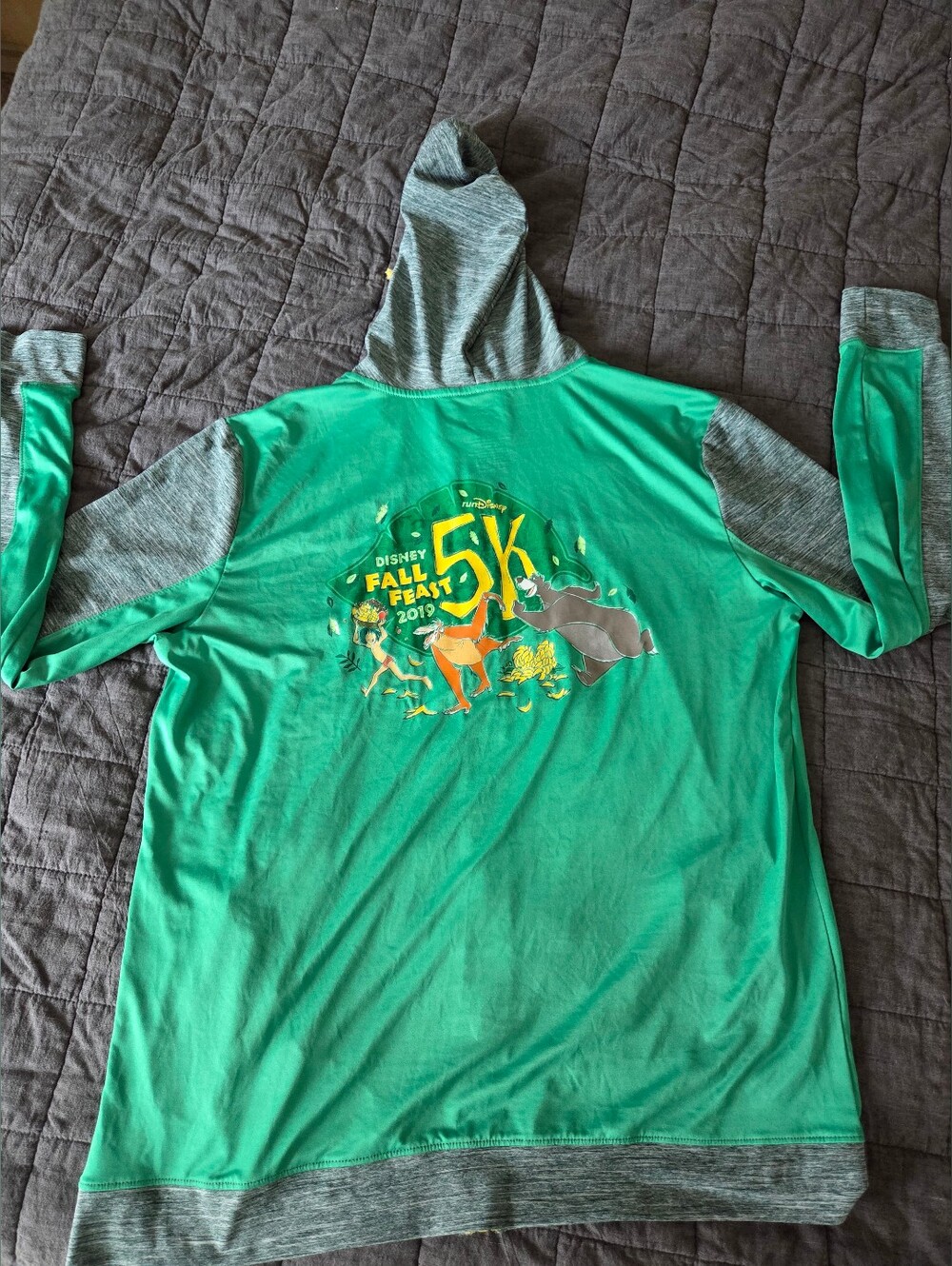 runDisney Fall Feast 5k 2019 Commemorative Jacket With Hood Jungle Book